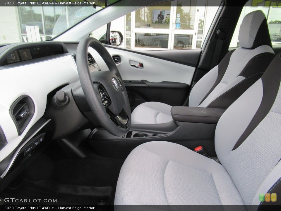 Harvest Beige Interior Front Seat for the 2020 Toyota Prius LE AWD-e #142195665