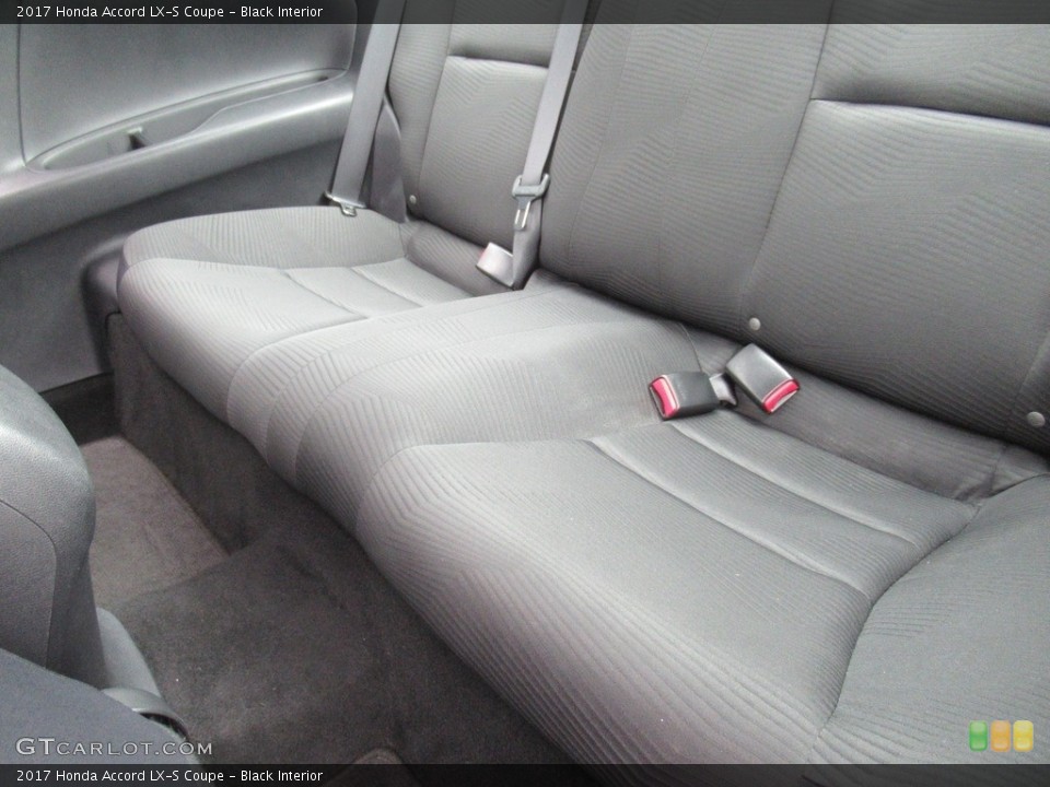 Black Interior Rear Seat for the 2017 Honda Accord LX-S Coupe #142195836