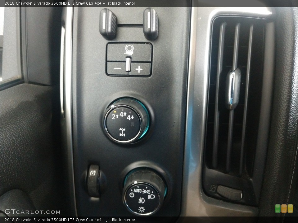 Jet Black Interior Controls for the 2018 Chevrolet Silverado 3500HD LTZ Crew Cab 4x4 #142198339