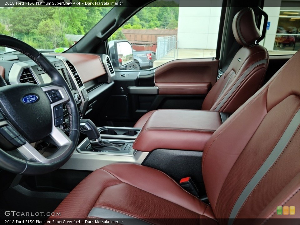 Dark Marsala Interior Front Seat for the 2018 Ford F150 Platinum SuperCrew 4x4 #142200979