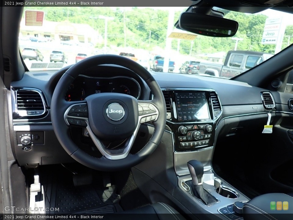 Black Interior Dashboard for the 2021 Jeep Grand Cherokee Limited 4x4 #142203547