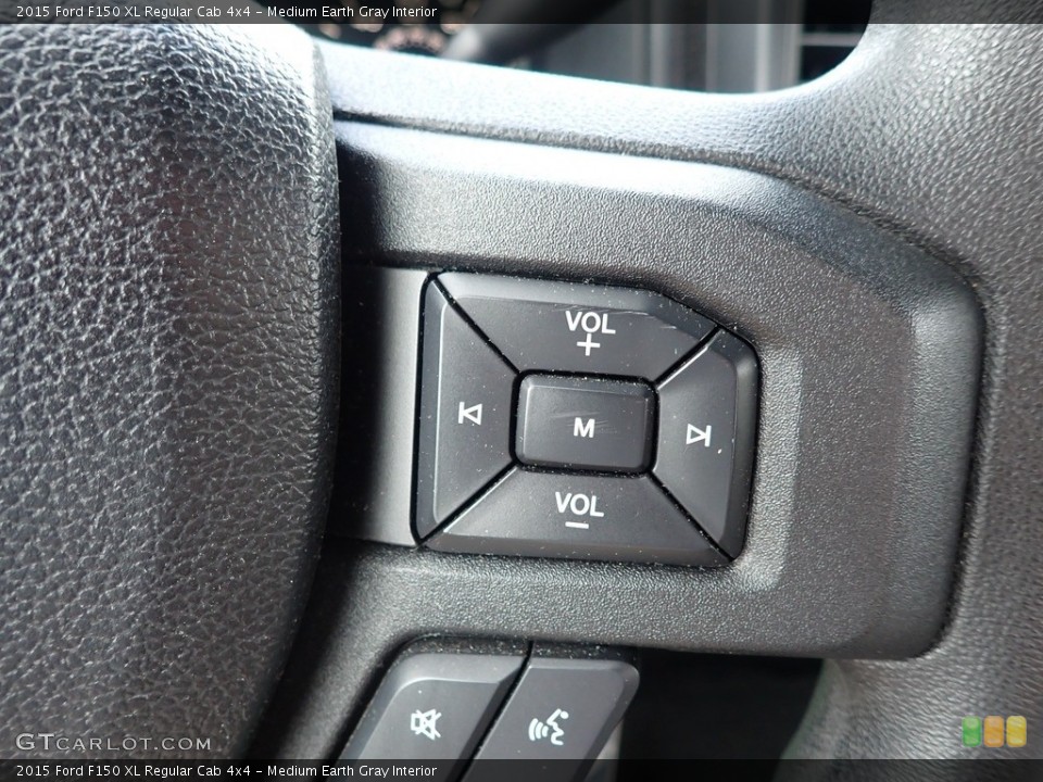 Medium Earth Gray Interior Steering Wheel for the 2015 Ford F150 XL Regular Cab 4x4 #142204894