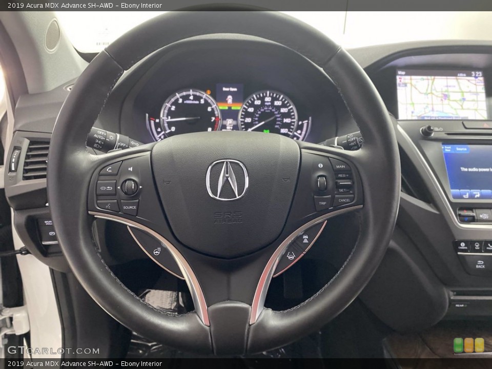 Ebony Interior Steering Wheel for the 2019 Acura MDX Advance SH-AWD #142205608