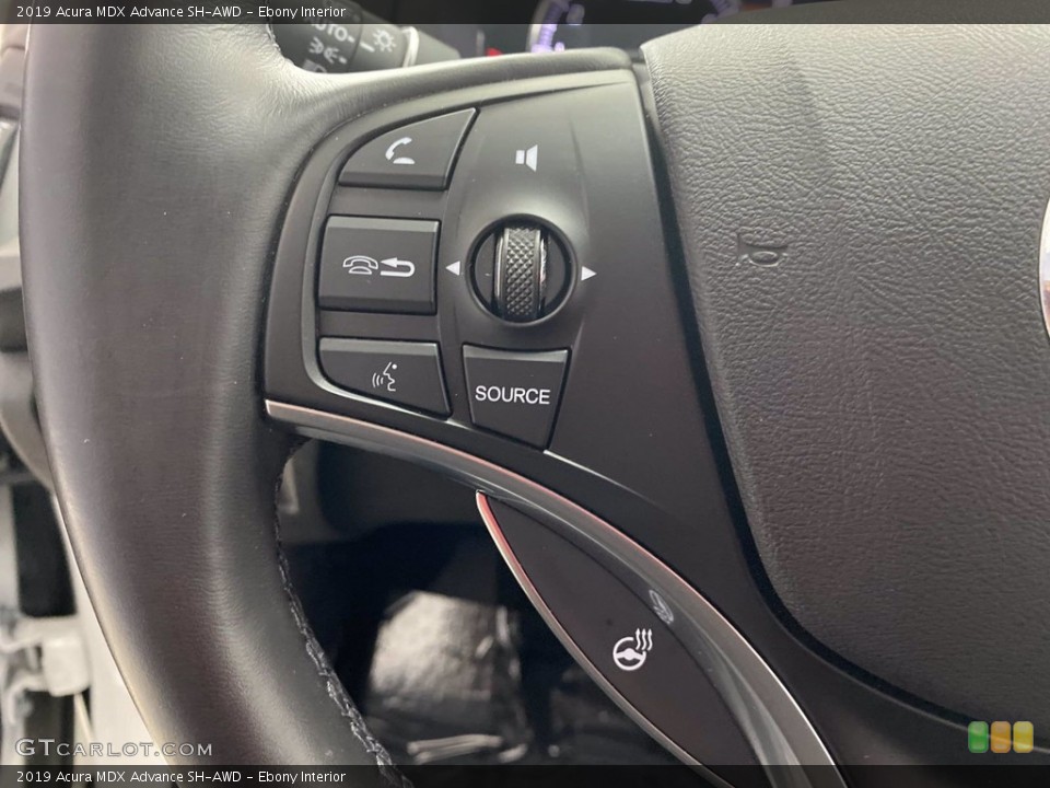 Ebony Interior Steering Wheel for the 2019 Acura MDX Advance SH-AWD #142205638