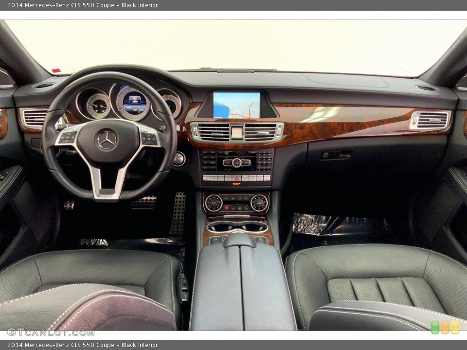 Black Interior Dashboard for the 2014 Mercedes-Benz CLS 550 Coupe #142205653