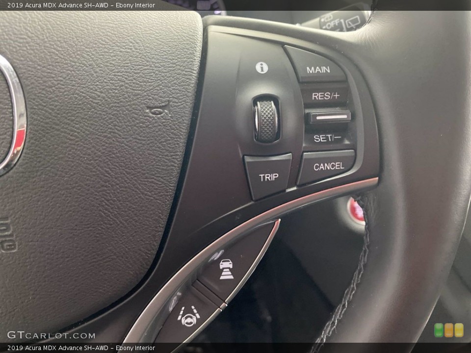 Ebony Interior Steering Wheel for the 2019 Acura MDX Advance SH-AWD #142205668