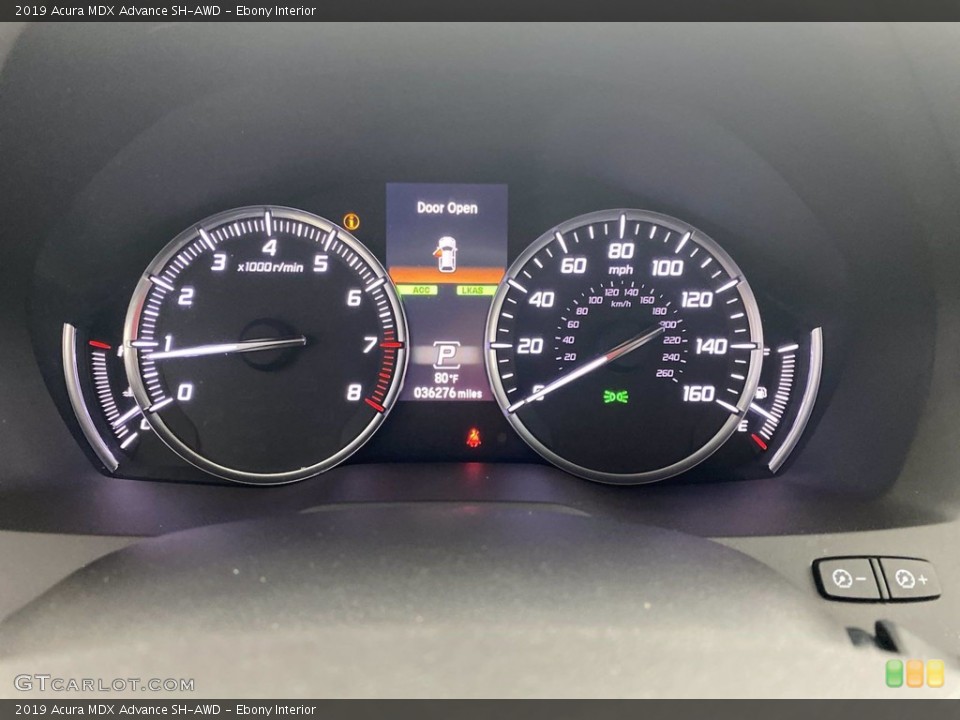 Ebony Interior Gauges for the 2019 Acura MDX Advance SH-AWD #142205692
