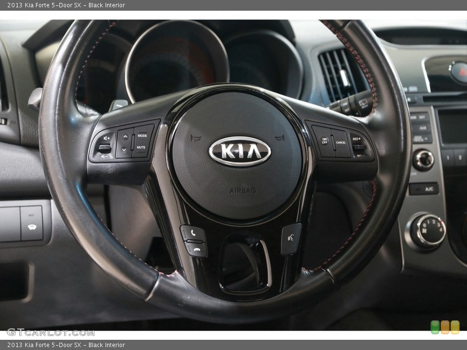 Black Interior Steering Wheel for the 2013 Kia Forte 5-Door SX #142206391