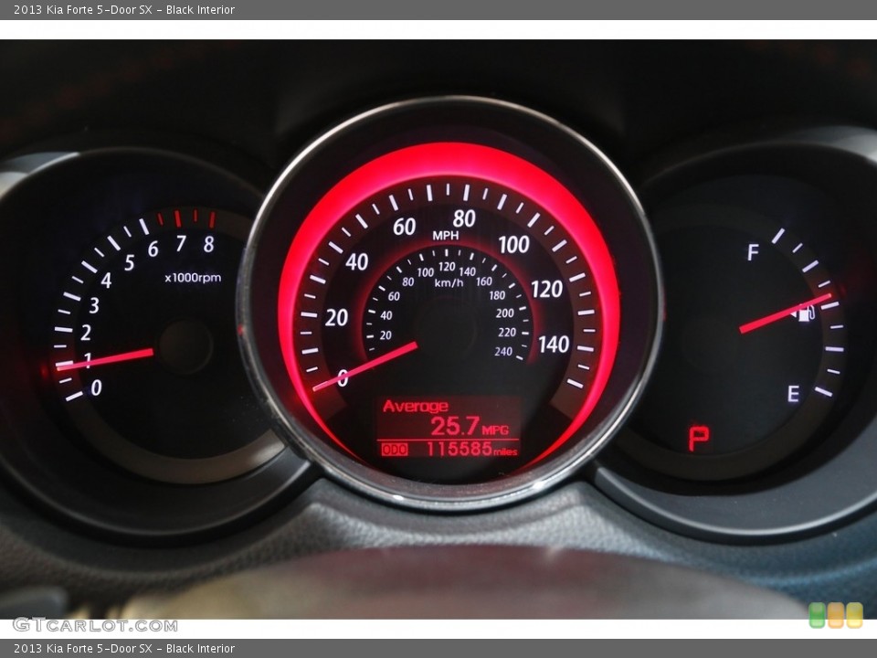 Black Interior Gauges for the 2013 Kia Forte 5-Door SX #142206412