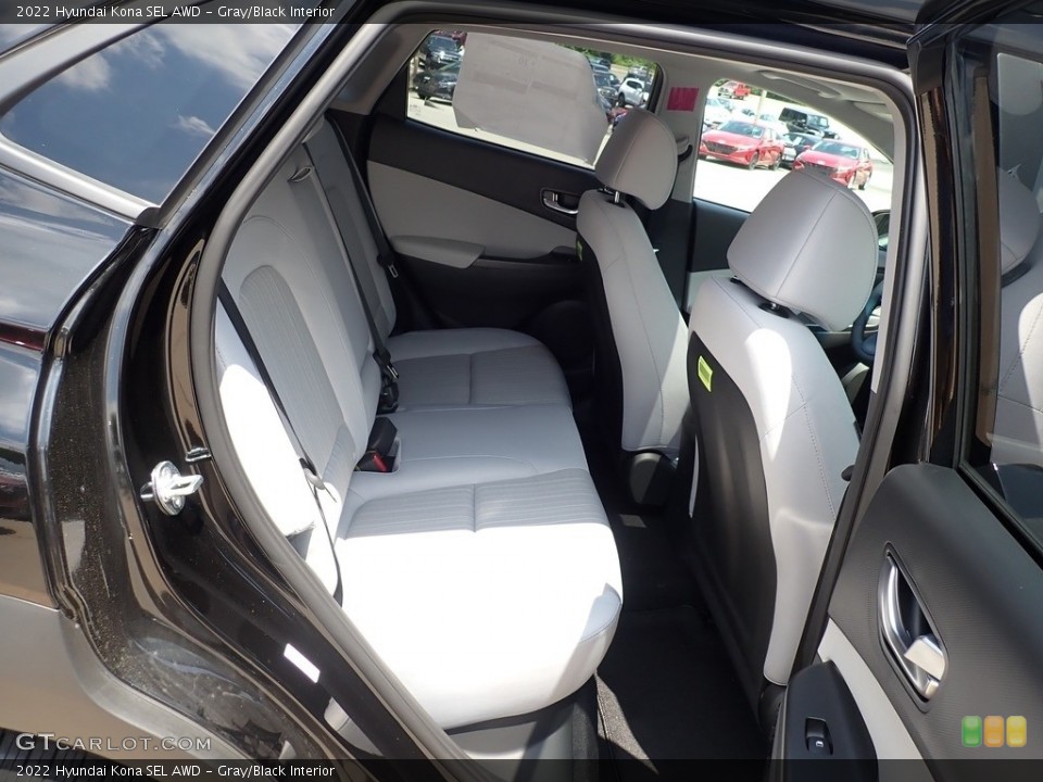 Gray/Black Interior Rear Seat for the 2022 Hyundai Kona SEL AWD #142206895