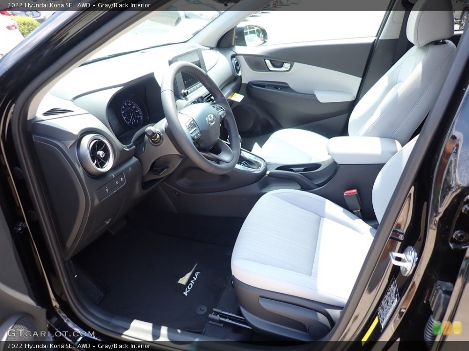 Gray/Black Interior Photo for the 2022 Hyundai Kona SEL AWD #142206952