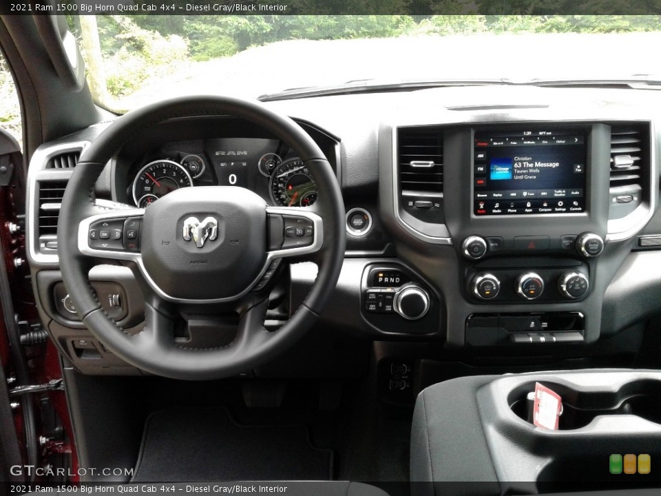 Diesel Gray/Black Interior Dashboard for the 2021 Ram 1500 Big Horn Quad Cab 4x4 #142207267