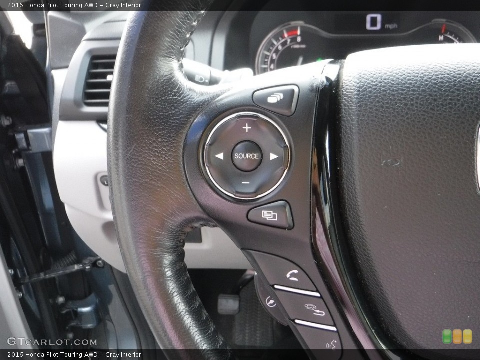 Gray Interior Steering Wheel for the 2016 Honda Pilot Touring AWD #142207474