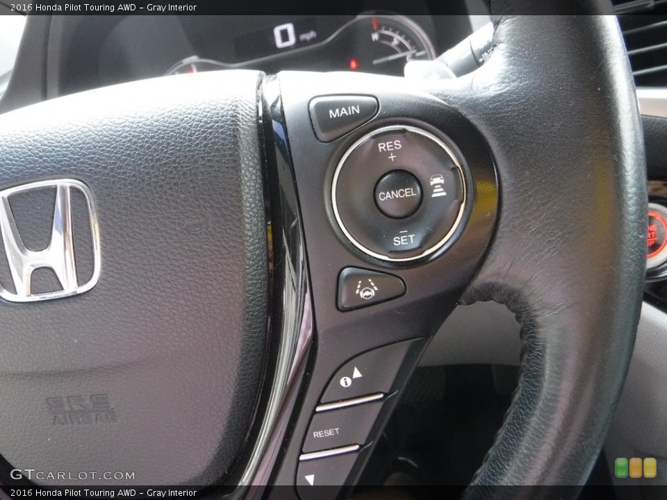 Gray Interior Steering Wheel for the 2016 Honda Pilot Touring AWD #142207495