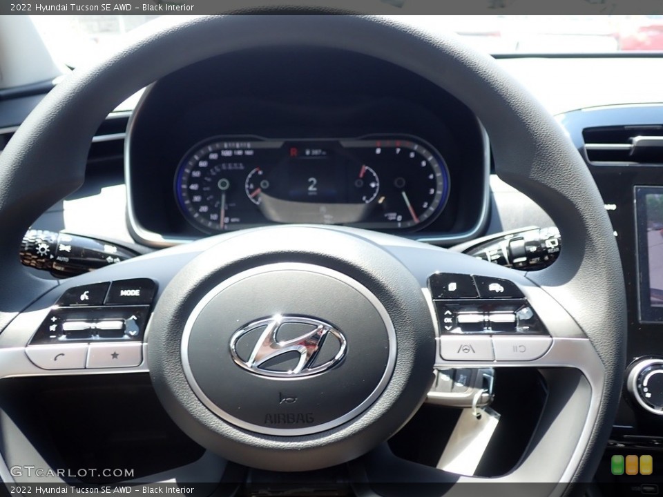 Black Interior Steering Wheel for the 2022 Hyundai Tucson SE AWD #142208122