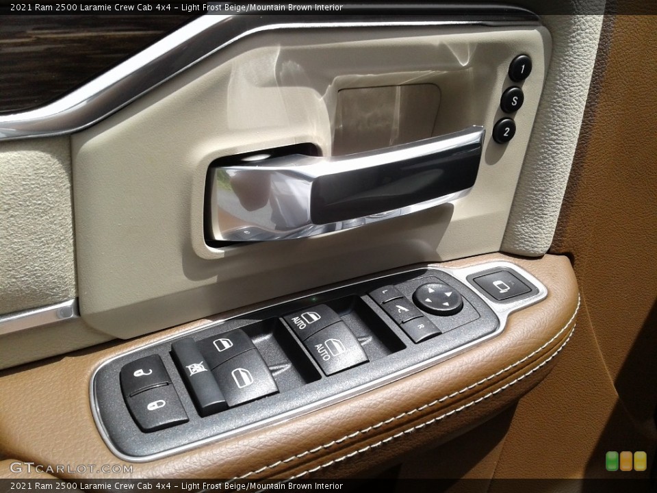 Light Frost Beige/Mountain Brown Interior Controls for the 2021 Ram 2500 Laramie Crew Cab 4x4 #142208242