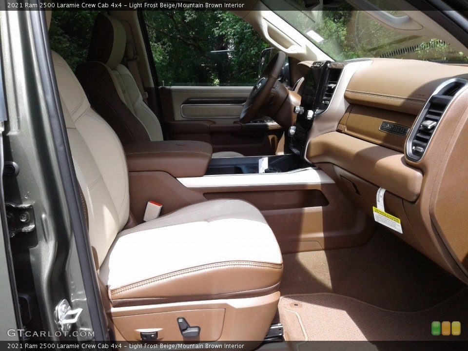 Light Frost Beige/Mountain Brown Interior Front Seat for the 2021 Ram 2500 Laramie Crew Cab 4x4 #142208318