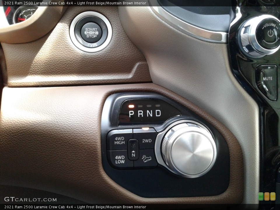 Light Frost Beige/Mountain Brown Interior Transmission for the 2021 Ram 2500 Laramie Crew Cab 4x4 #142208425