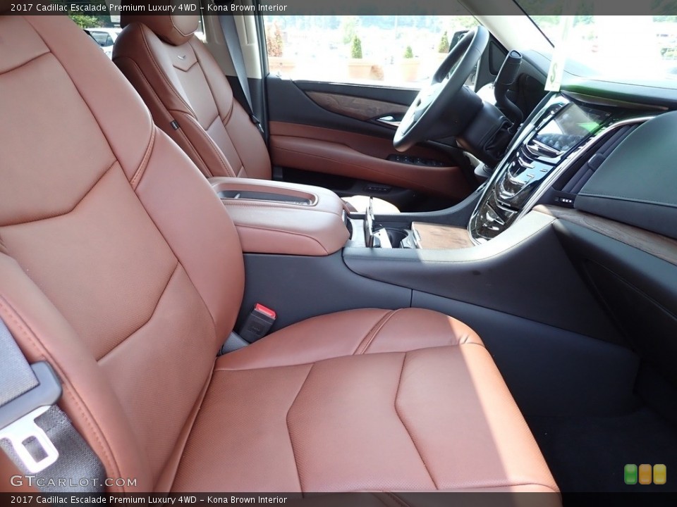 Kona Brown Interior Front Seat for the 2017 Cadillac Escalade Premium Luxury 4WD #142209841