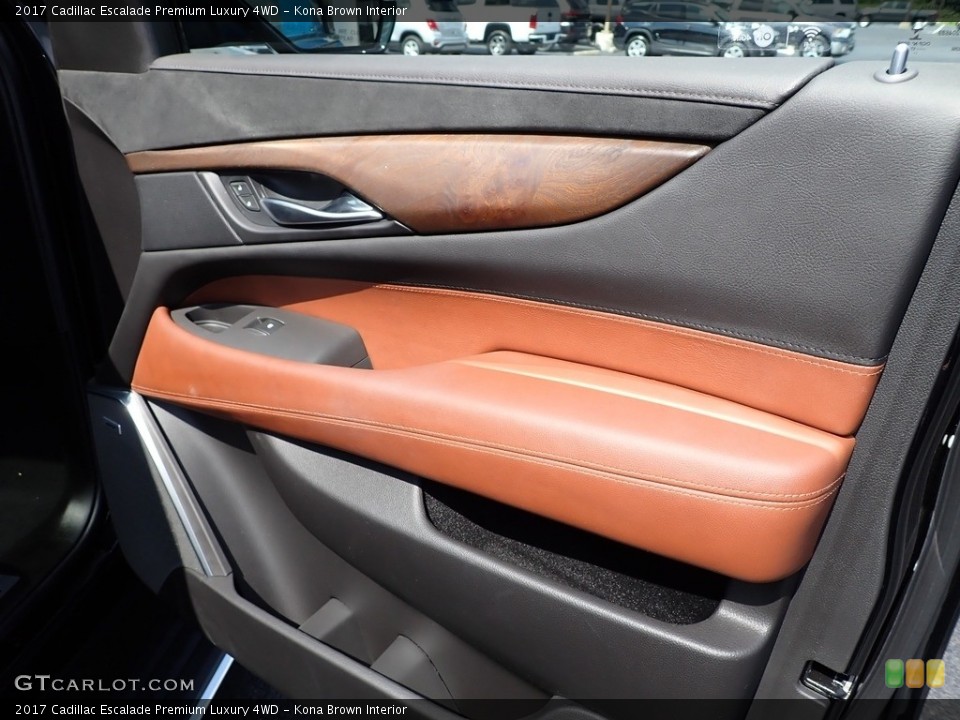 Kona Brown Interior Door Panel for the 2017 Cadillac Escalade Premium Luxury 4WD #142209859