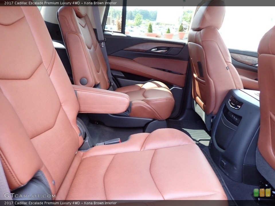 Kona Brown Interior Rear Seat for the 2017 Cadillac Escalade Premium Luxury 4WD #142209867