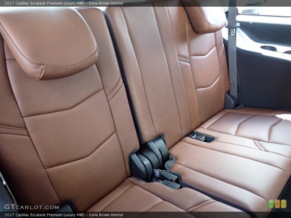 Kona Brown Interior Rear Seat for the 2017 Cadillac Escalade Premium Luxury 4WD #142209874