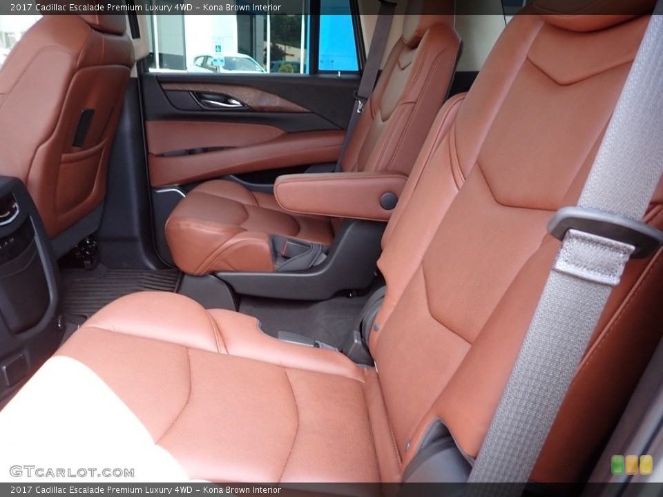 Kona Brown Interior Rear Seat for the 2017 Cadillac Escalade Premium Luxury 4WD #142209890
