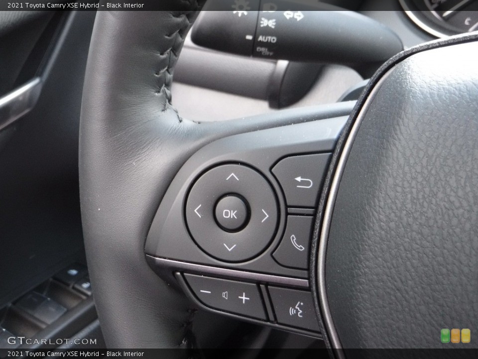 Black Interior Steering Wheel for the 2021 Toyota Camry XSE Hybrid #142210336