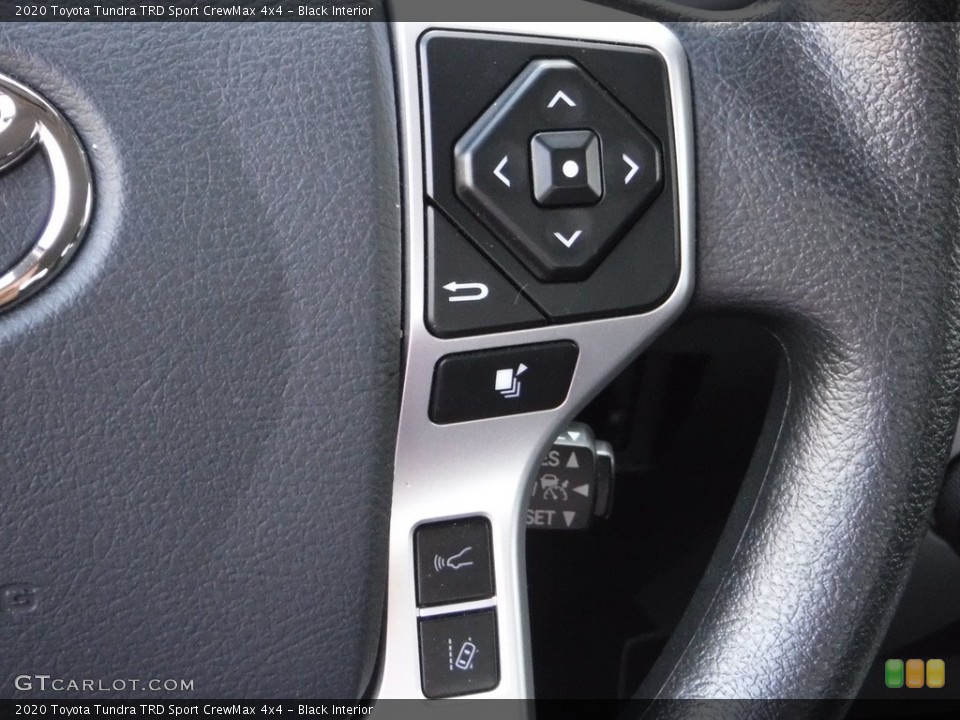 Black Interior Steering Wheel for the 2020 Toyota Tundra TRD Sport CrewMax 4x4 #142210666