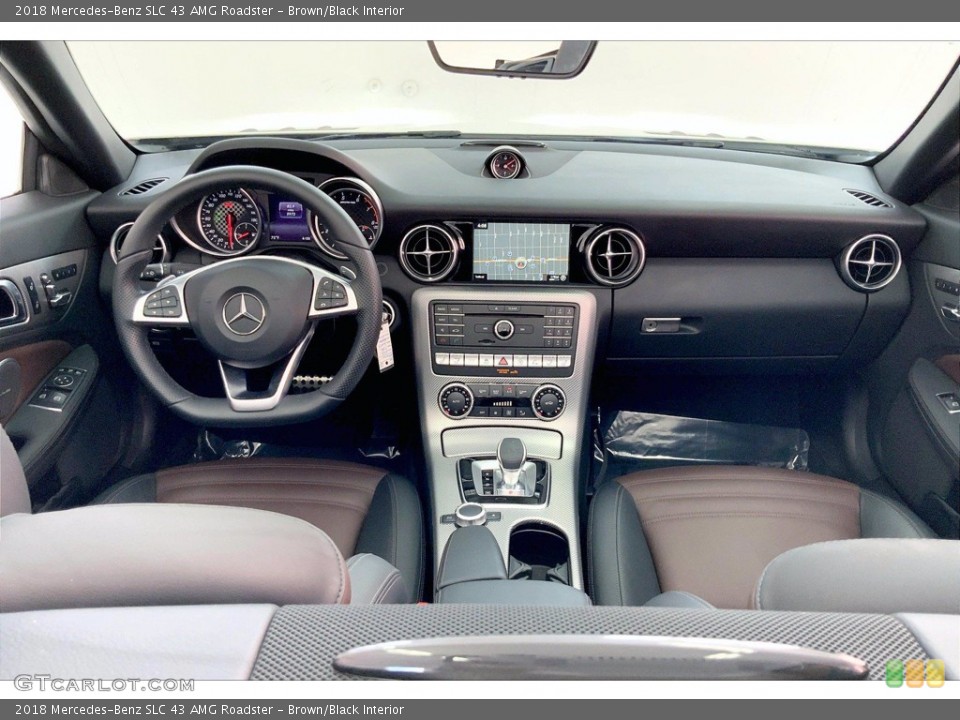 Brown/Black Interior Dashboard for the 2018 Mercedes-Benz SLC 43 AMG Roadster #142211470