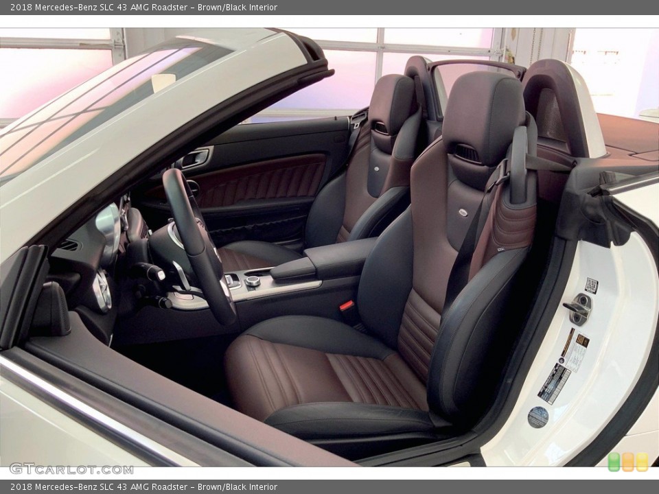 Brown/Black 2018 Mercedes-Benz SLC Interiors