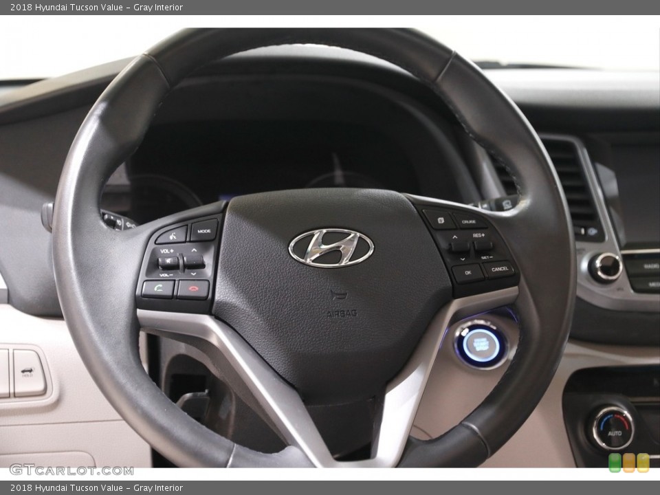 Gray Interior Steering Wheel for the 2018 Hyundai Tucson Value #142212442