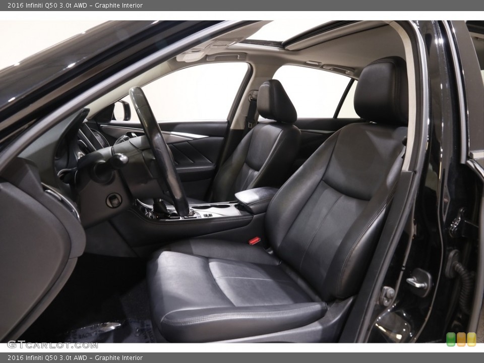 Graphite Interior Photo for the 2016 Infiniti Q50 3.0t AWD #142214710