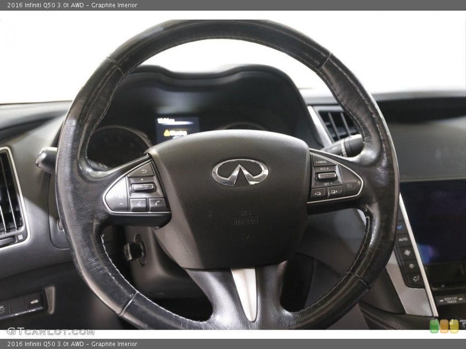 Graphite Interior Steering Wheel for the 2016 Infiniti Q50 3.0t AWD #142214749