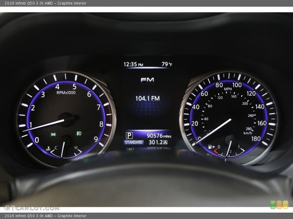 Graphite Interior Gauges for the 2016 Infiniti Q50 3.0t AWD #142214767