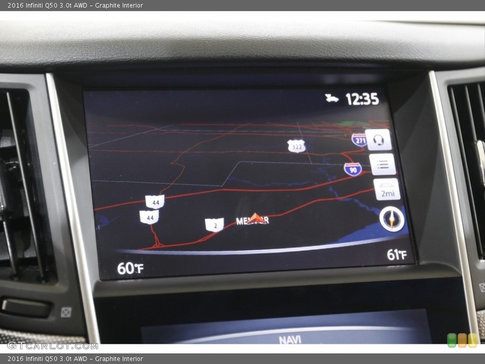 Graphite Interior Navigation for the 2016 Infiniti Q50 3.0t AWD #142214797