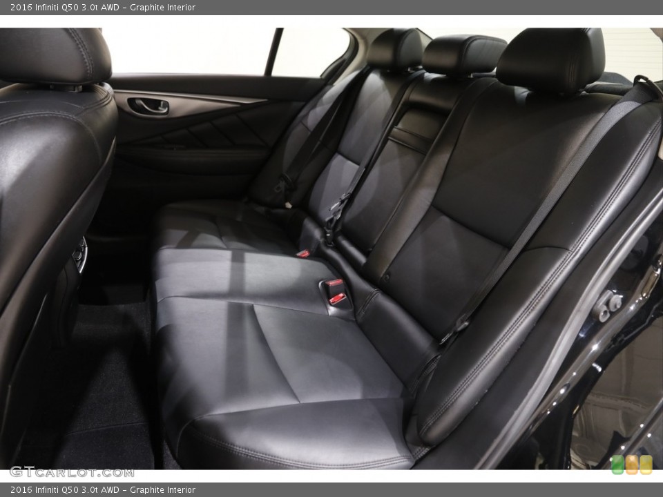 Graphite Interior Rear Seat for the 2016 Infiniti Q50 3.0t AWD #142214950