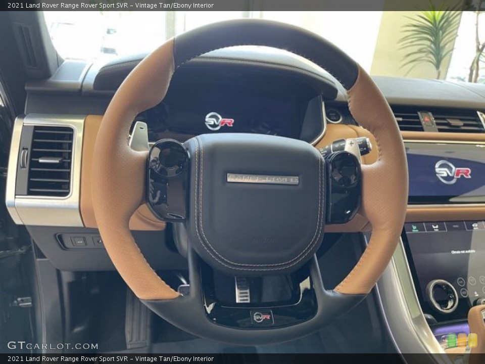 Vintage Tan/Ebony Interior Steering Wheel for the 2021 Land Rover Range Rover Sport SVR #142217656