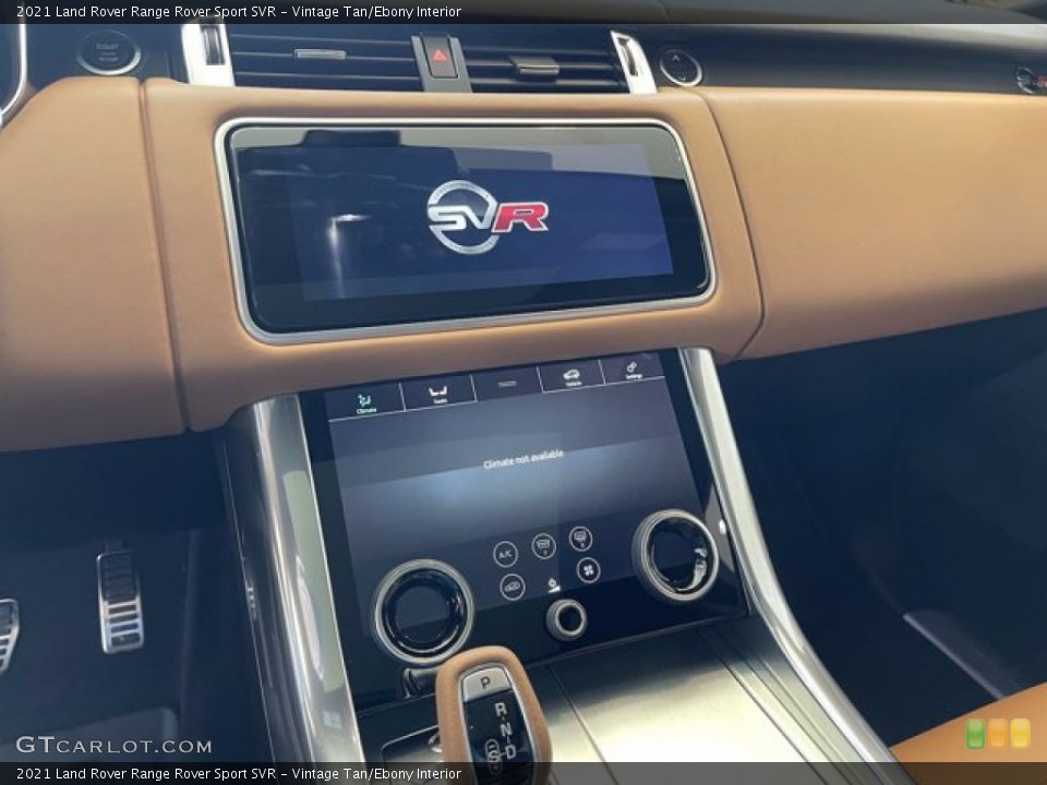Vintage Tan/Ebony Interior Controls for the 2021 Land Rover Range Rover Sport SVR #142217703
