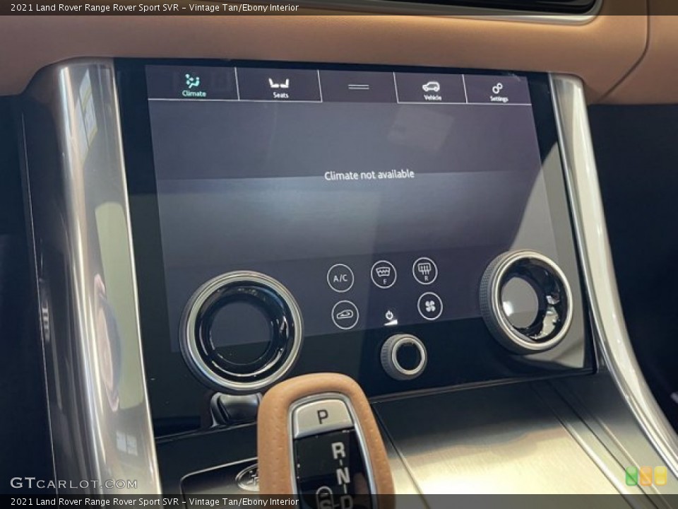Vintage Tan/Ebony Interior Controls for the 2021 Land Rover Range Rover Sport SVR #142217881