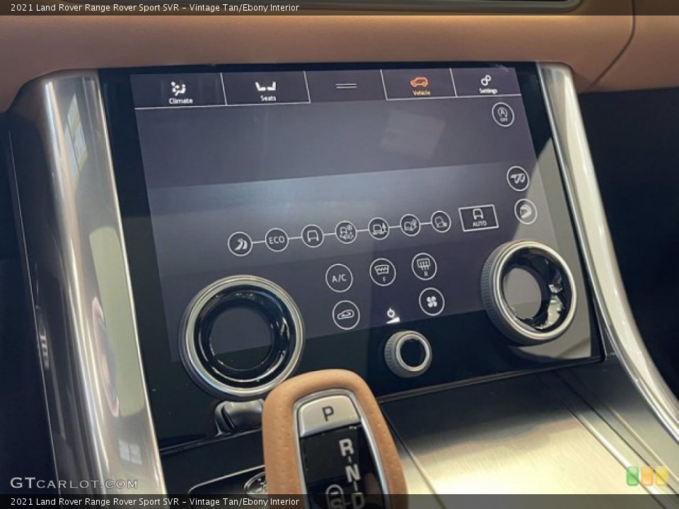 Vintage Tan/Ebony Interior Controls for the 2021 Land Rover Range Rover Sport SVR #142217899