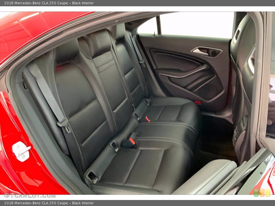 Black Interior Rear Seat for the 2018 Mercedes-Benz CLA 250 Coupe #142217932