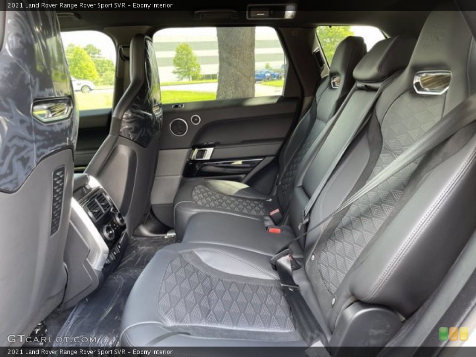 Ebony Interior Rear Seat for the 2021 Land Rover Range Rover Sport SVR #142218010