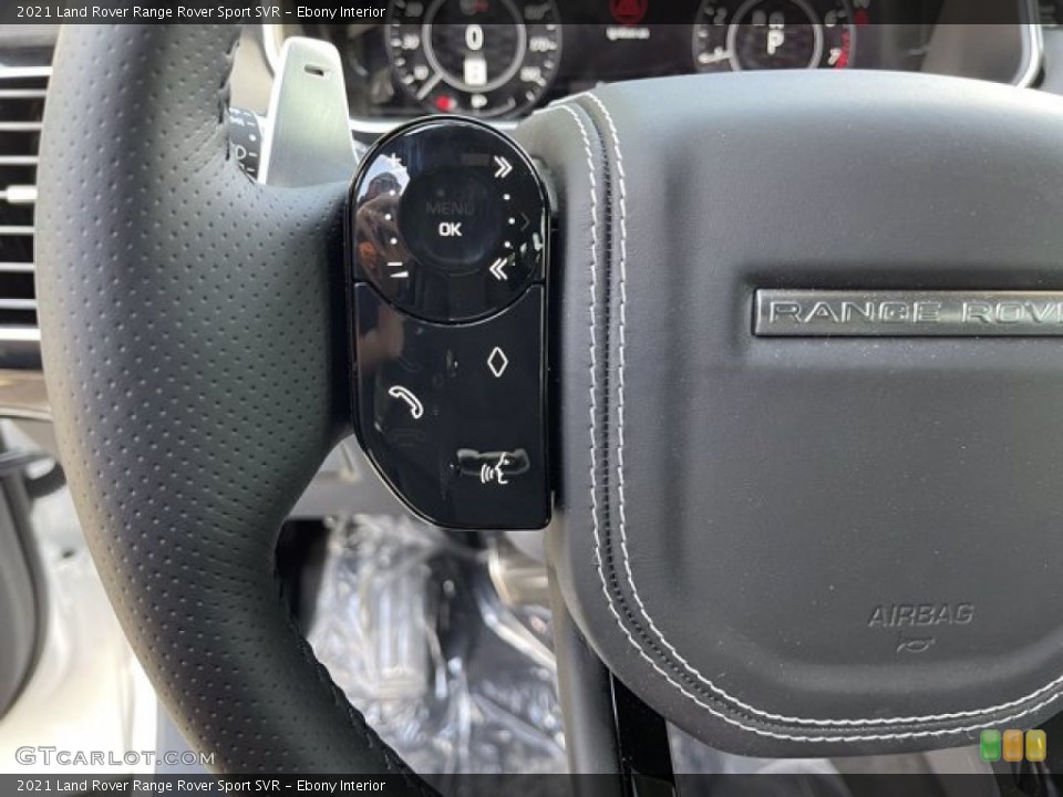 Ebony Interior Steering Wheel for the 2021 Land Rover Range Rover Sport SVR #142218148