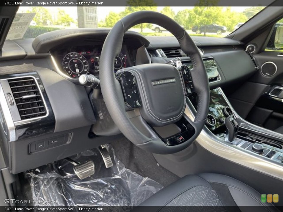 Ebony Interior Steering Wheel for the 2021 Land Rover Range Rover Sport SVR #142218253