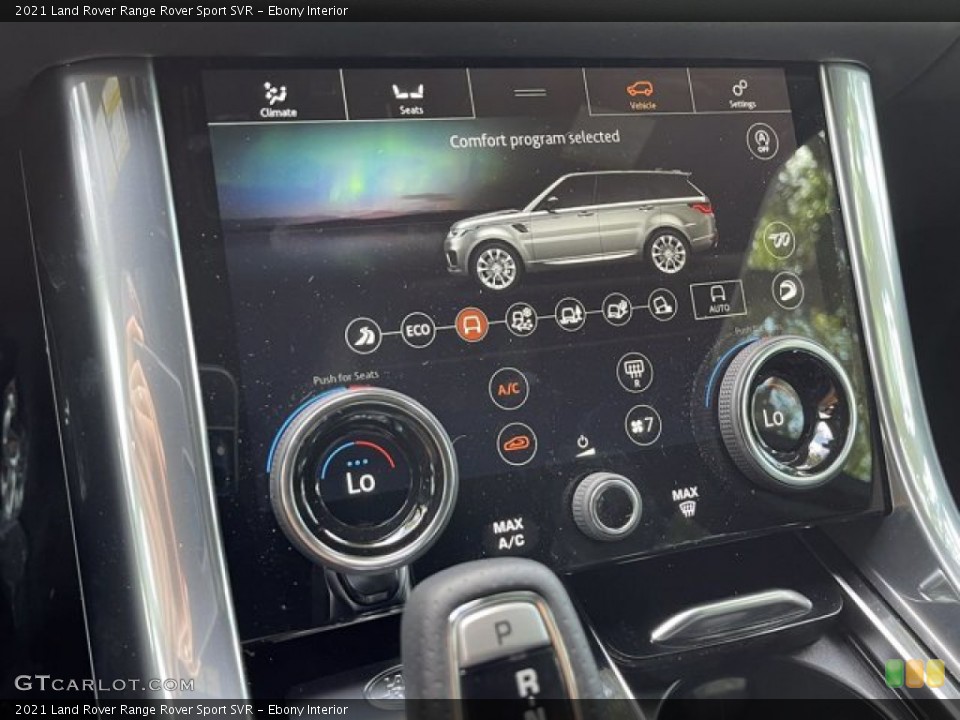 Ebony Interior Controls for the 2021 Land Rover Range Rover Sport SVR #142218310