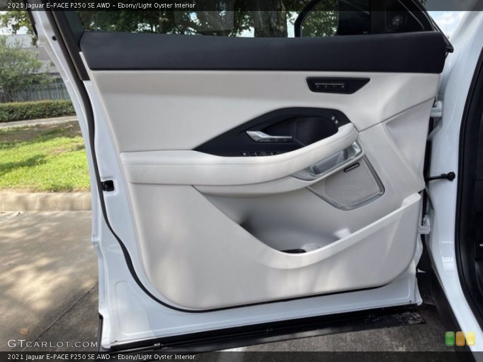 Ebony/Light Oyster Interior Door Panel for the 2021 Jaguar E-PACE P250 SE AWD #142218865