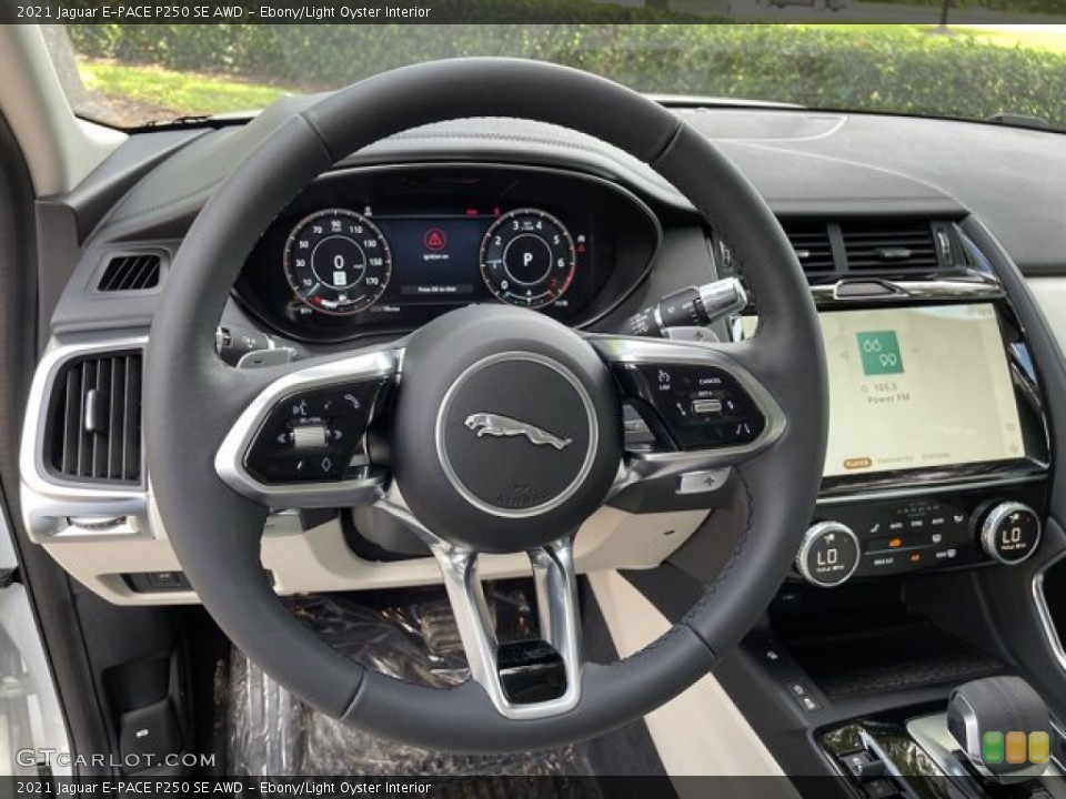 Ebony/Light Oyster Interior Steering Wheel for the 2021 Jaguar E-PACE P250 SE AWD #142218892