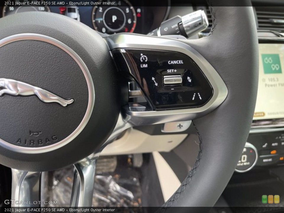 Ebony/Light Oyster Interior Steering Wheel for the 2021 Jaguar E-PACE P250 SE AWD #142218913