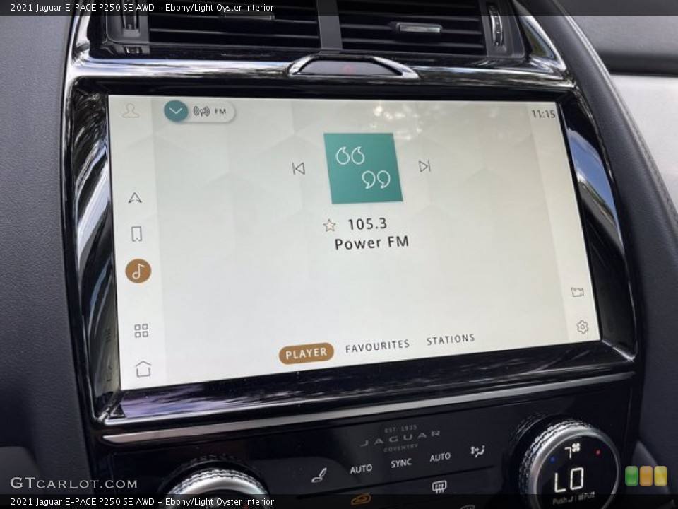 Ebony/Light Oyster Interior Controls for the 2021 Jaguar E-PACE P250 SE AWD #142218934